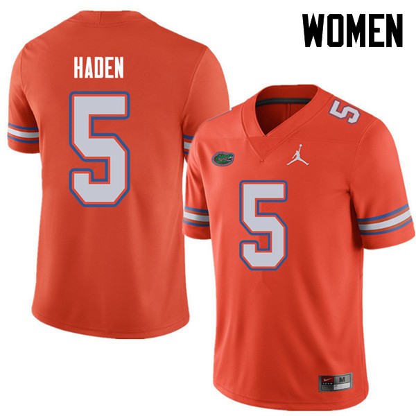 Jordan Brand Women #5 Joe Haden Florida Gators College Football Jerseys Orange